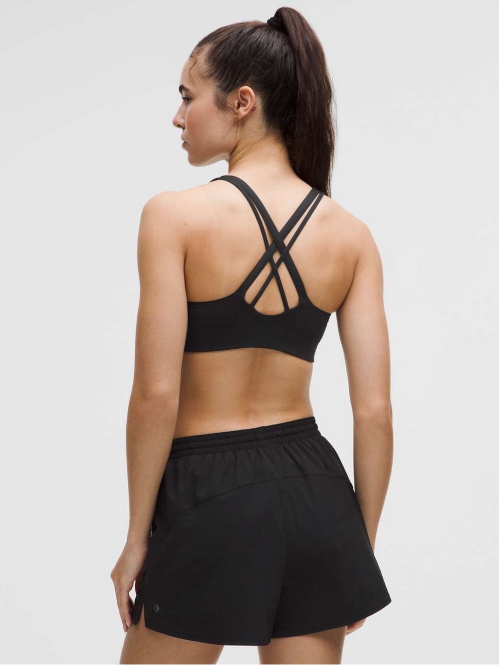 Lululemon Energy Bra Medium Support, B-D Cups Evolve in Black Size 10